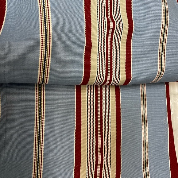 New Pottery Barn ‘Fairfax’ Americana Farmhouse Stripe Table Runner, 16X108 - Picture 8 of 12